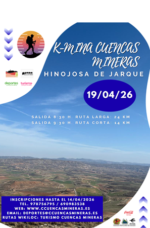 XIV RUTA SENDERISTA K-MINA CUENCAS MINERAS (HINOJOSA DE JARQUE)